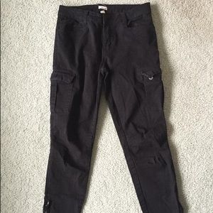 Black cargo pants